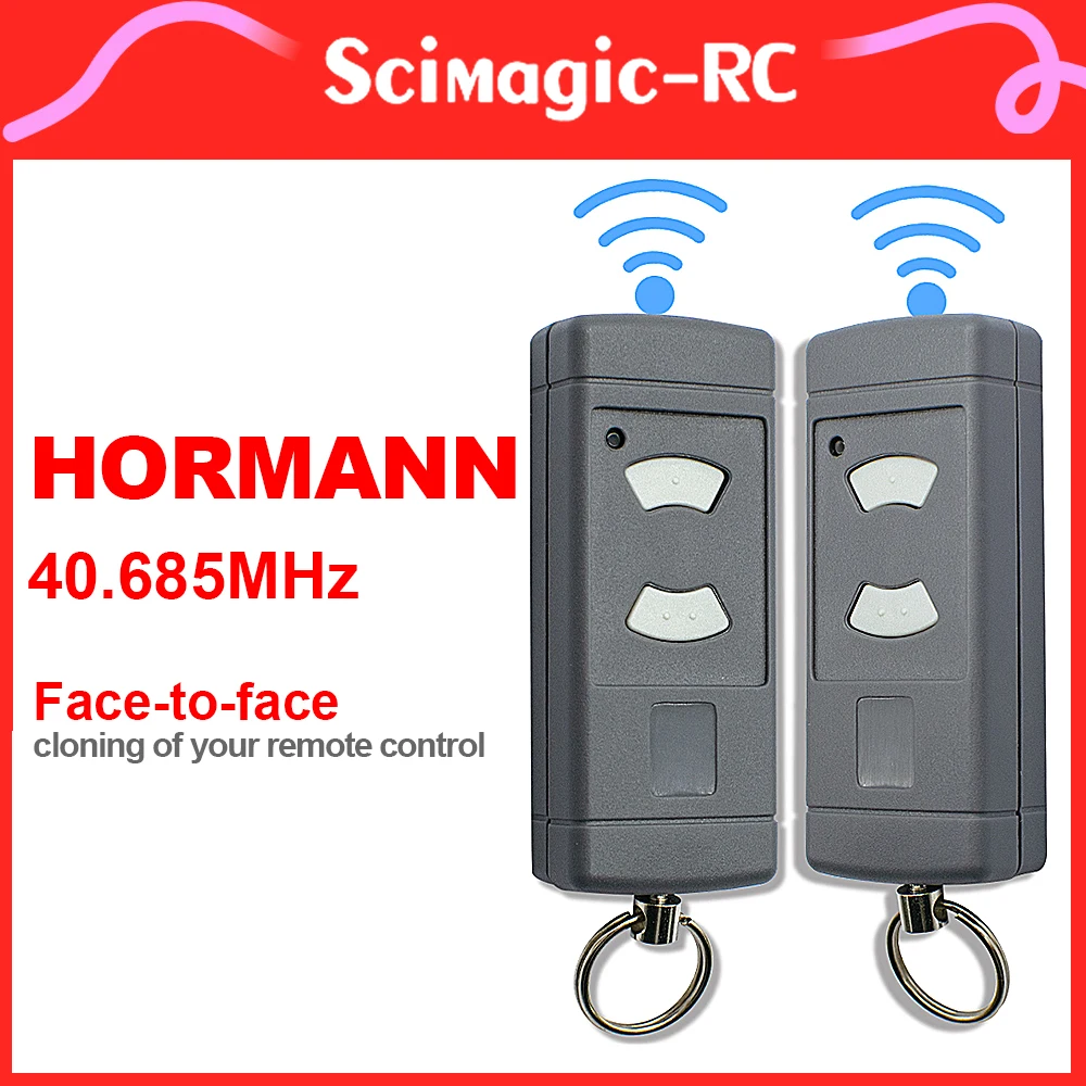 Imagem -02 - Hormann 40 Mhz Botão Cinza Clonagem de Controle Remoto Hörmann Hse2 Hsm4 Hsm2 Hs2 Hs4 40.685mhz Transmissor Portátil Peças