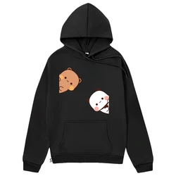 Bubu Dudu Hoodies Couple Tops Cartoon Panda Bear Sweatshirt Women Kawaii Clothes Korean Casual Harajuku Pullover Spring Sudadera