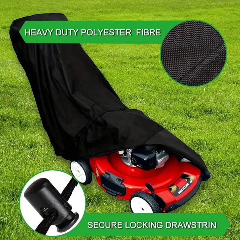 Newest Outdoor Garden Waterproof Lawn Mower Cover UV Protector Rainproof Sunscreen Oxford Cloth Universal Size Protective Cover