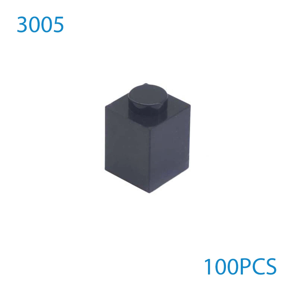 100pcs MOC 1x1 Parts 3005 Brick Compatible Figures Bricks DIY Assmble Building Blocks Kid Puzzle Brain Toys Christmas Gifts image 4
