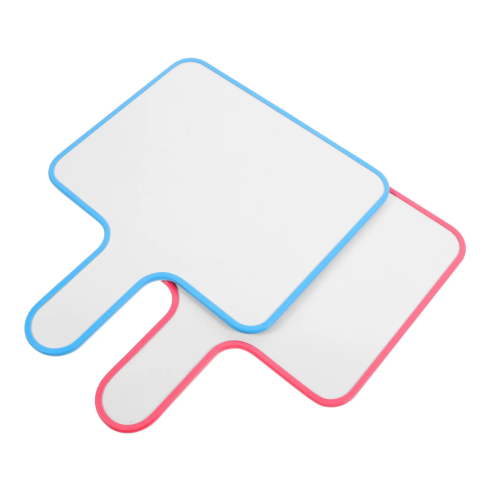 

2Pcs Handheld Whiteboard Erasable Paddle Double Side Design for Scoring Voting Smooth Edges Antiwear Practical