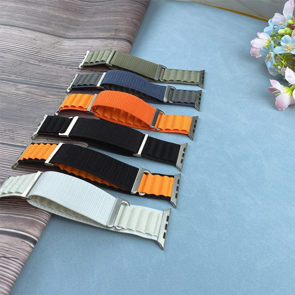 Alpine Loop Correa for apple watch ultra 2 49mm band nylon strap iwatch 45mm 44mm 42mm 9/8/7/6/5/se/4/3 sports band bracelet