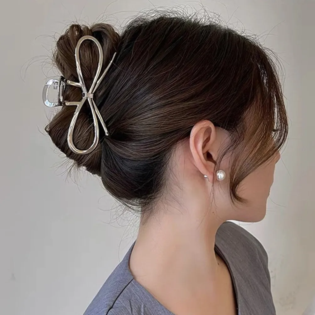 

Металлическая заколка-краб для волос, большая, для густых и тонких волос, женская, надежная фиксация, стильный дизайн, для повседневной носки, для церемоний и выпускных вечеров