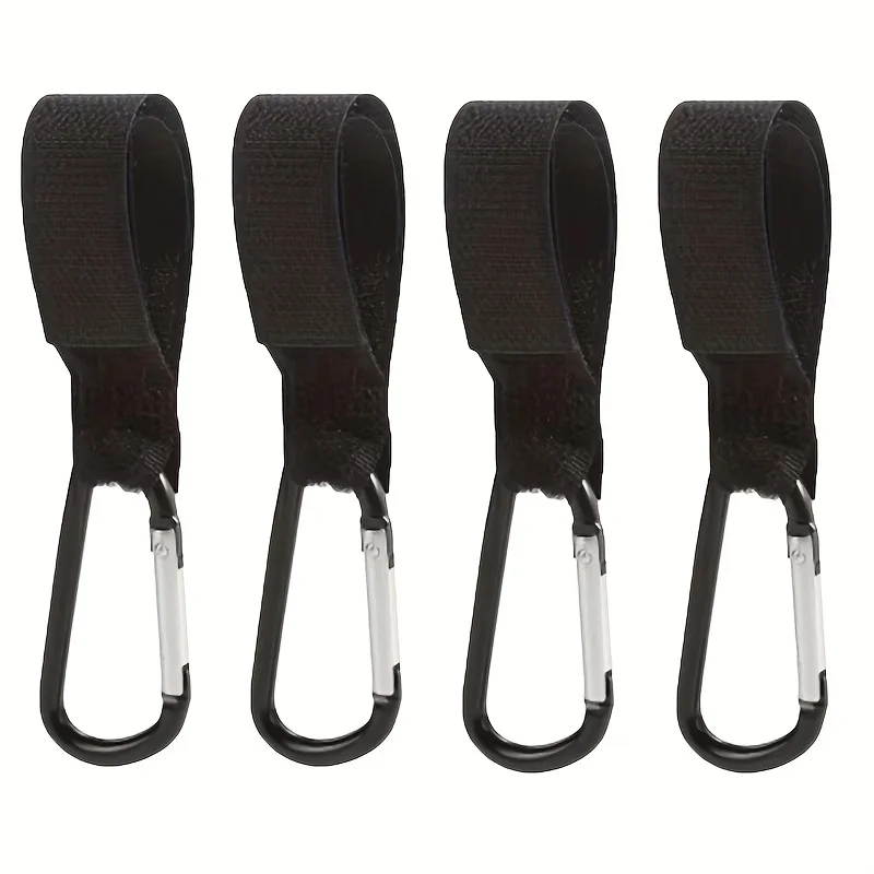 4pcs Universal Heavy Duty Hooks - Multifunctional Stroller, Bicycle And Motorcycle Storage Adjustable, Durable And Convenient