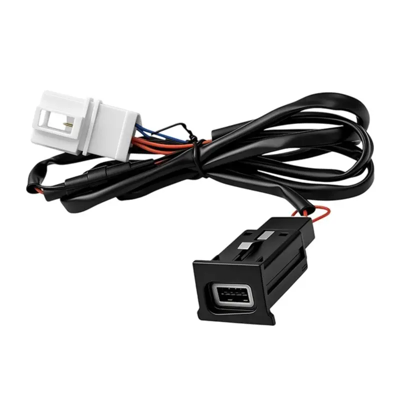 Car Fast Charging Port Adapter Cable 80Cm For VW Passat 2011-2015 Phone Outlet Power