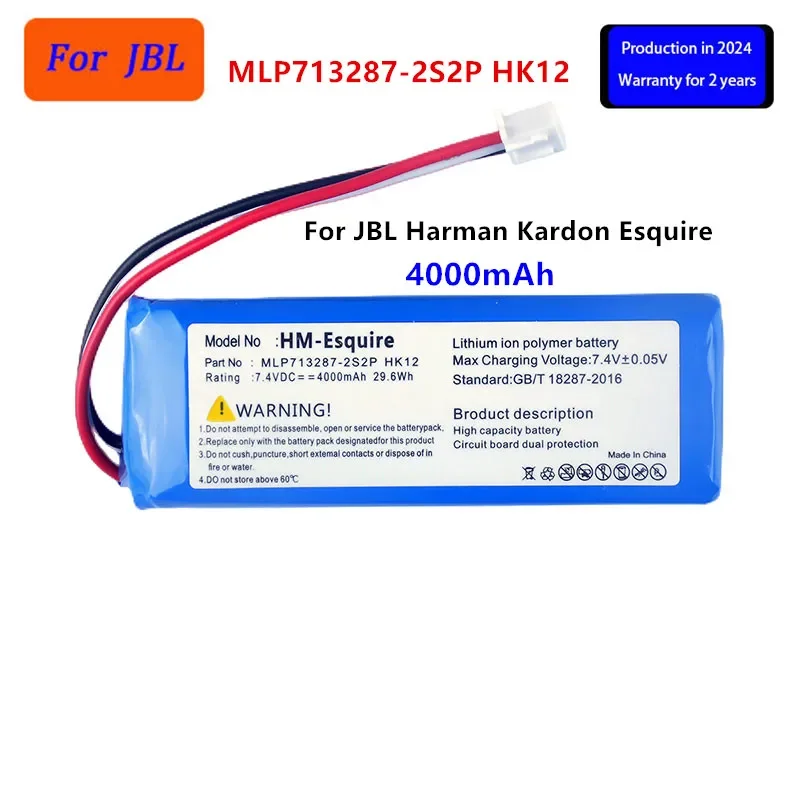 

Original MLP713287-2S2P HK12 4000mAh For JBL Harman Kardon Esquire Speaker Replacement Battery .