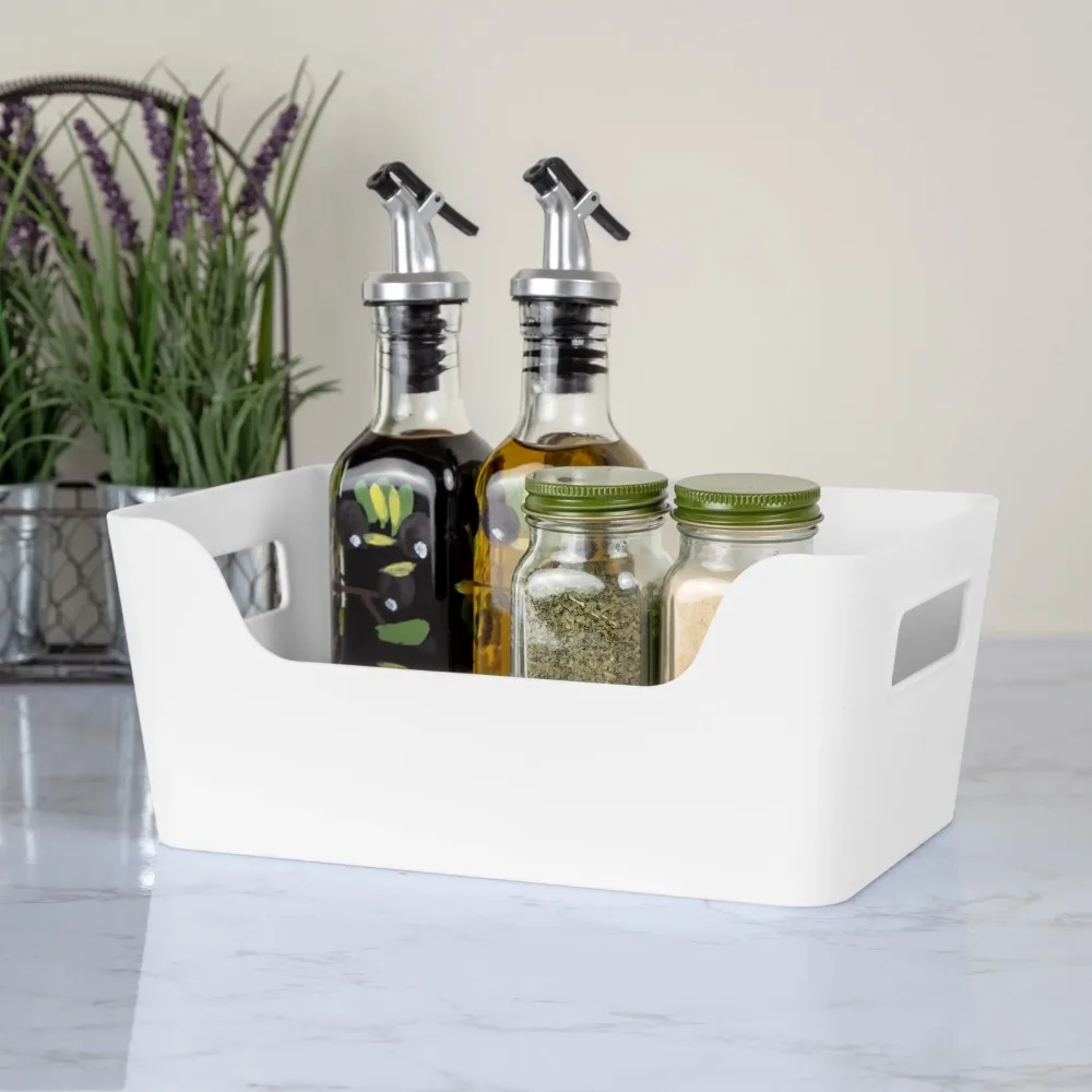 

Маленькие контейнеры для легкого доступа, 2 шт., белые