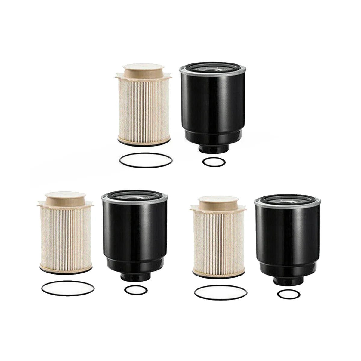 

3Pcs/Lot Diesel Fuel Filter Kit for Dodge Ram 6.7 Cummins 2500 3500 4500 2013-2019 Water Separate