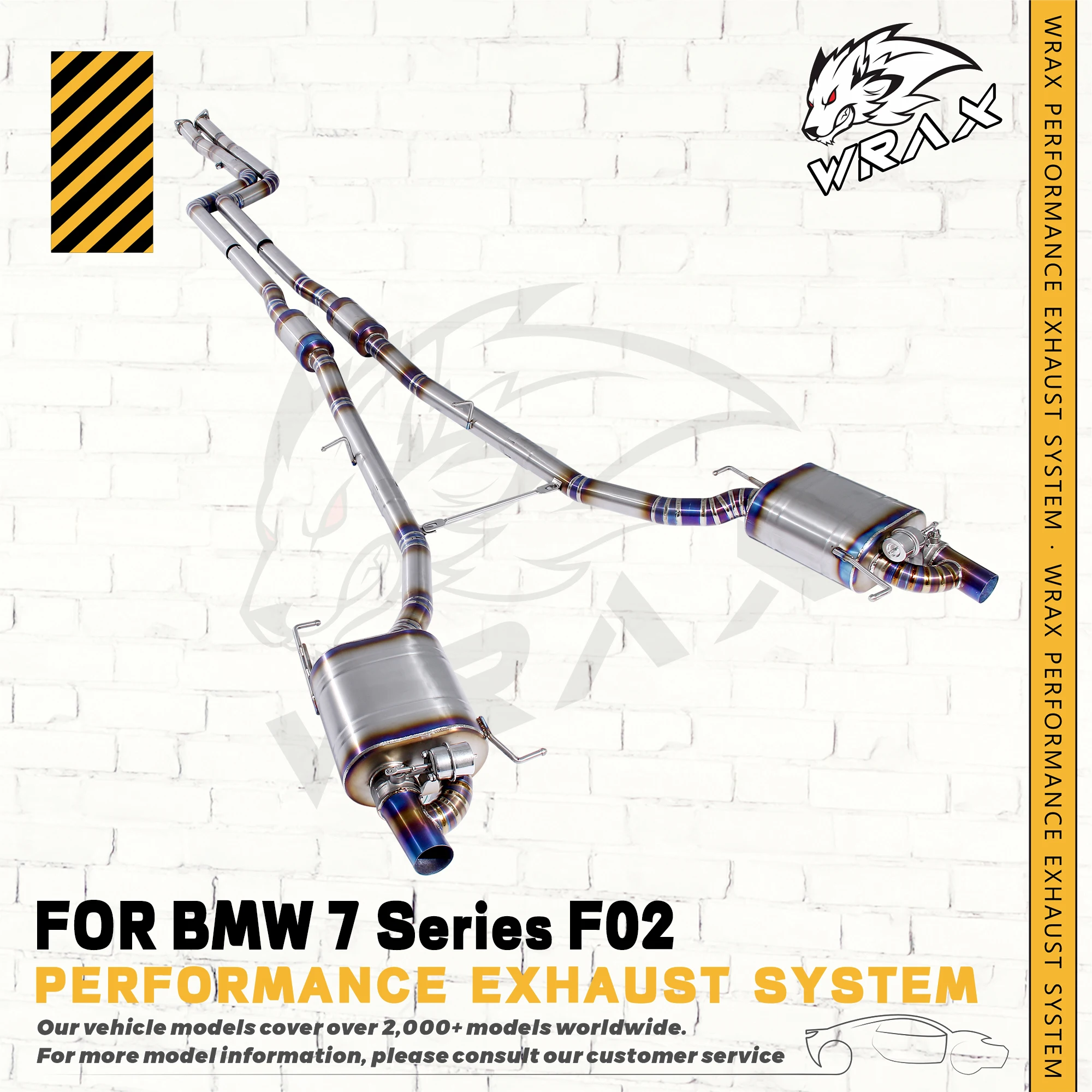 

Клапанный спортивный звук WRAX, выхлоп Catback из нержавеющей стали для BMW 7 серии F02, автомобильные аксессуары, замена прямой посадки