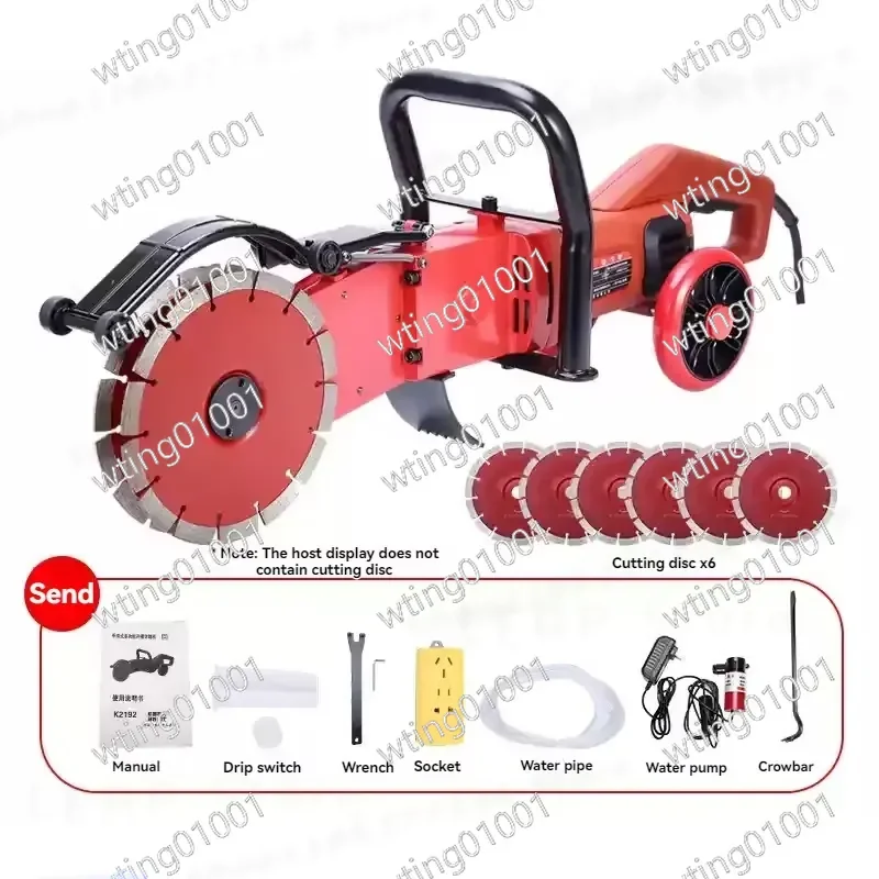 for 6800W Concrete Wall Slotting Machine Door Window Reconstruction Road Cutting 270mm Circular Saw Wall Cutting Machine