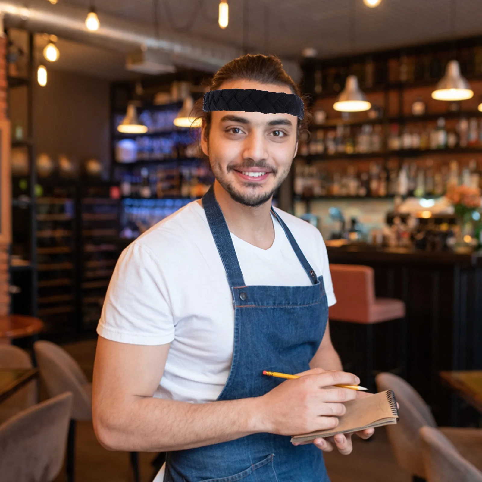 

Handwoven Cotton Linen Japanese Sushi Restaurant Headband Sweat Absorbing Comfortable Chef Waiter Band Ninja Party Favor Costume