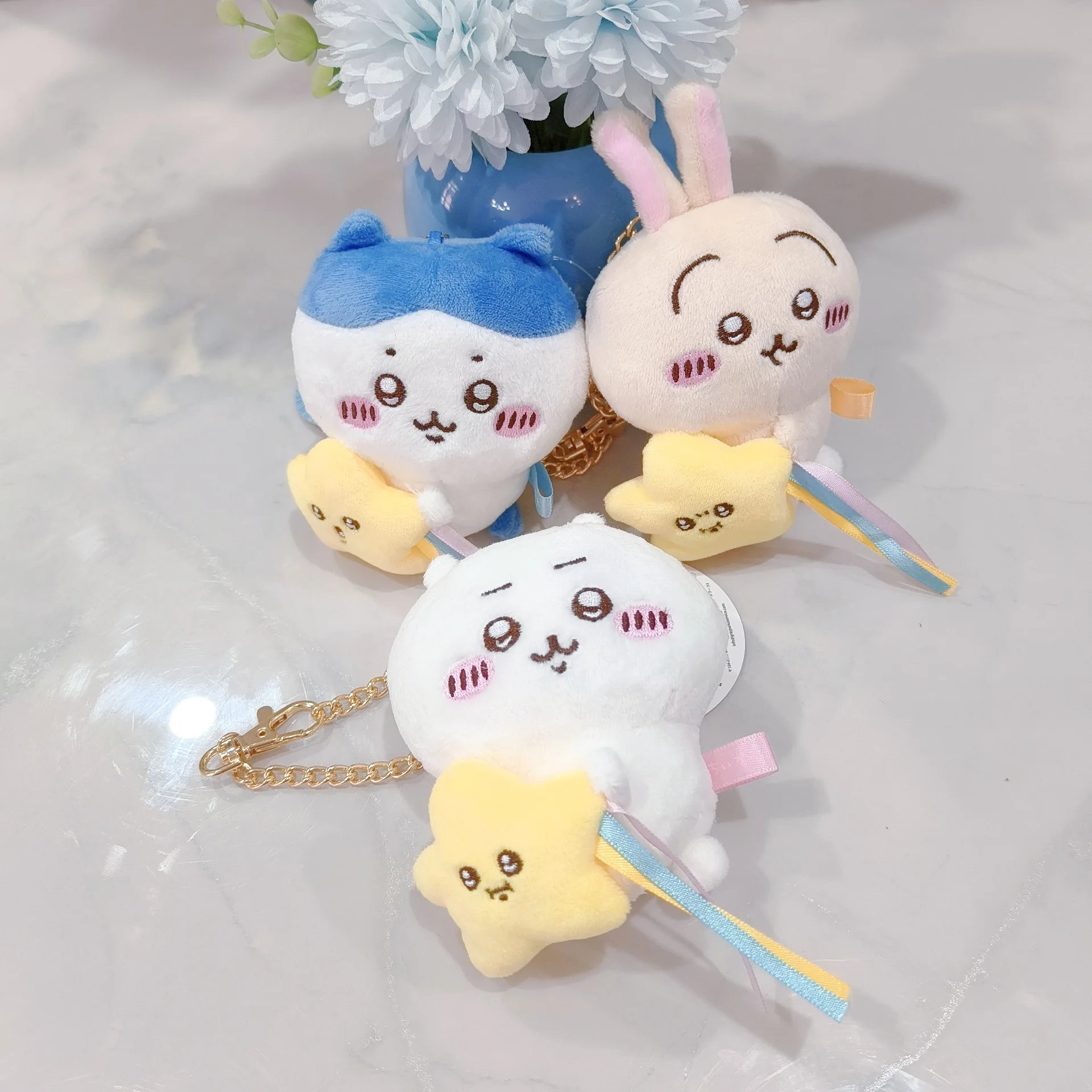 NEW Plush Toys Keychain Kawaii ハチワレ ちいかわ Nagano Pendant Ornaments Plushie Stuffed Backpack Bag Decoration Girls Gifts