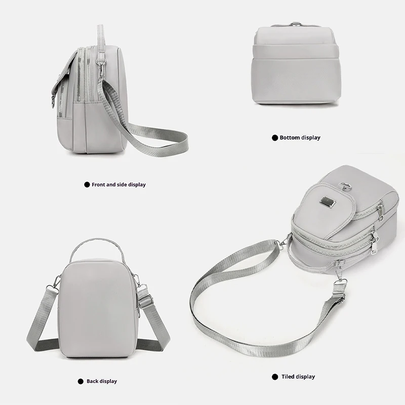 سيدة والصليب المرأة أكسفورد حقيبة كتف Crossbody سستة الهاتف سيدة أنثى متعددة الوظائف حقيبة يد المعصم محفظة المرأة الحقيبة