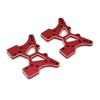 2Pcs Metal Front and Rear Shock Tower EA1004 for JLB Racing CHEETAH 11101 21101 J3 Speed 1/10 RC Car Upgrade Parts,1