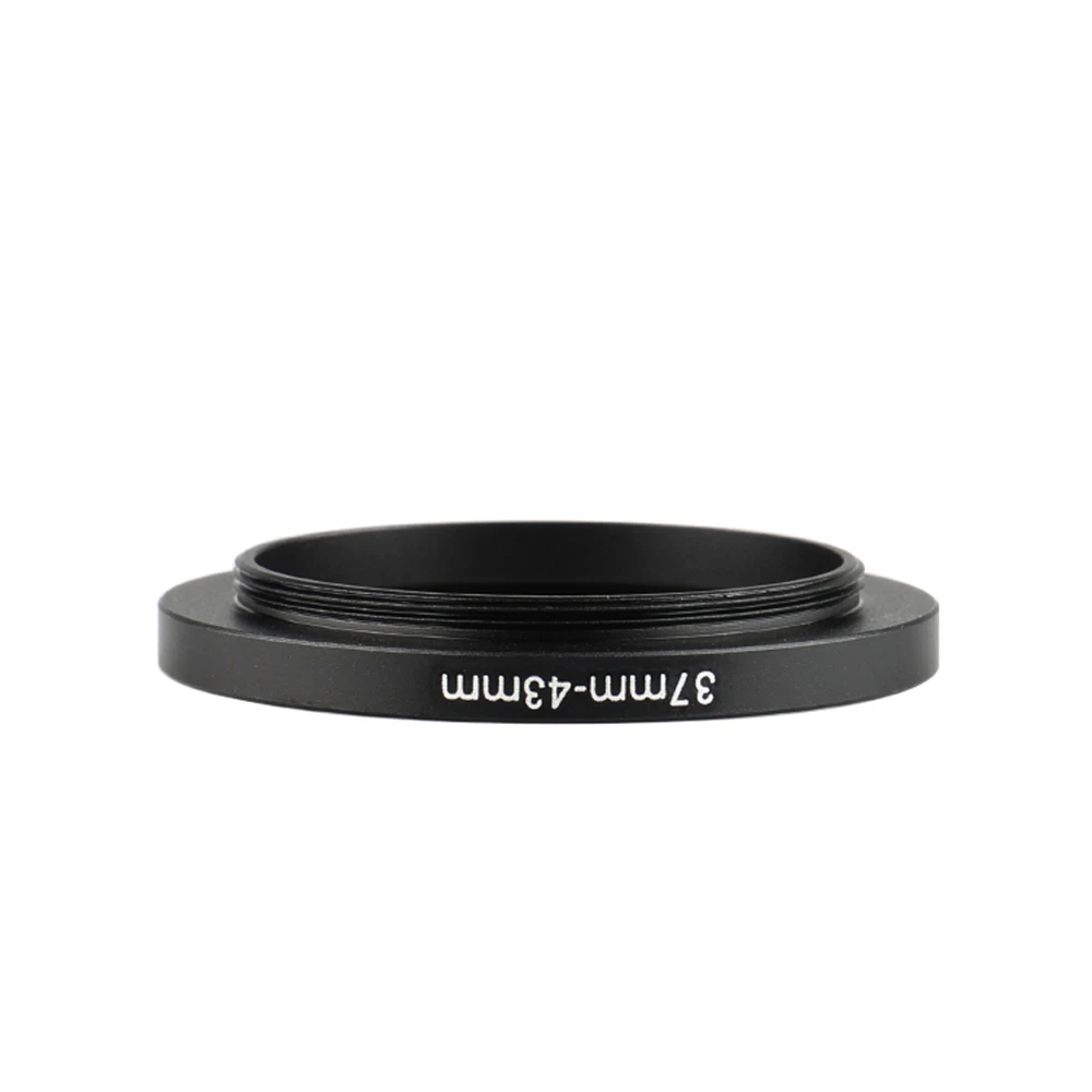 Aluminum Black Step Up Filter Ring 37mm-43mm 37-43 mm 37 to 43 Filter Adapter Lens Adapter for Canon Nikon Sony DSLR Camera Lens