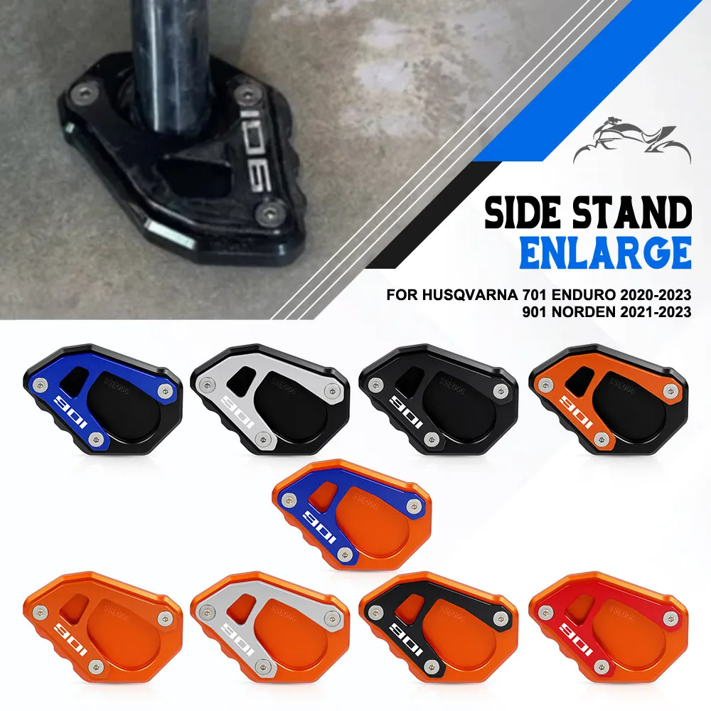 

FOR Husqvarna 701 Enduro 2020-2023 motorcycle accessories expander extension plate pad Husqvarna 901 Norden 2021-2023 Side Stand