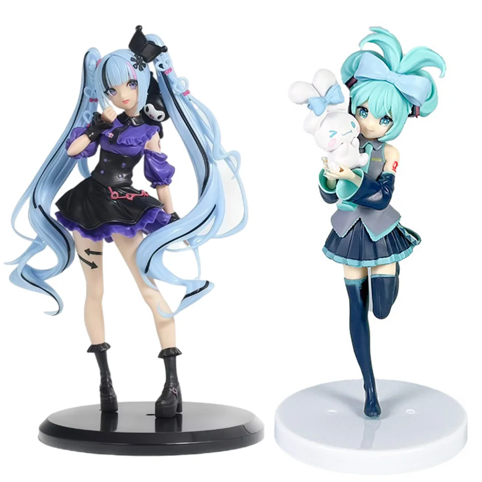 Anime Hatsune Miku Cosplay Waschbärdämon Kollaborations-Peripherieartikel Kawaii Miku Anime-Figur PVC-Sammlermodell Puppe Spielzeug