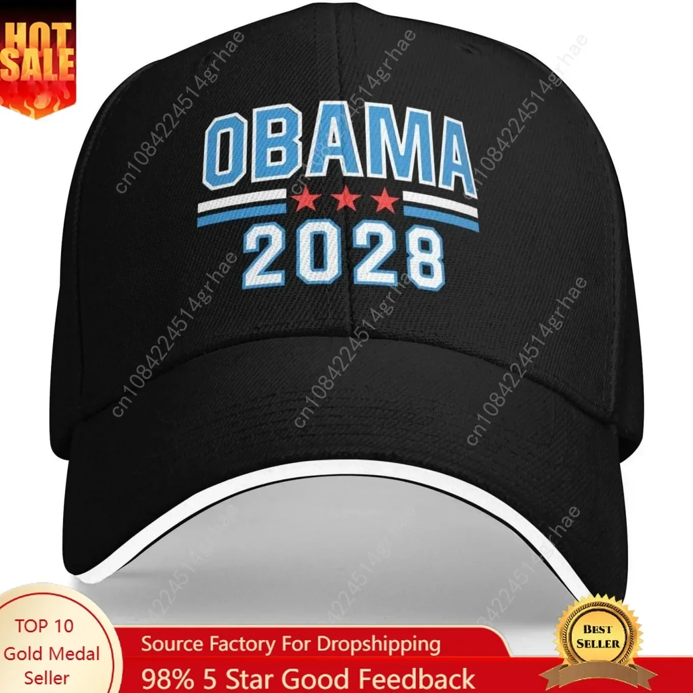 

Obama 2028 Election Hat – Adjustable Mesh Trucker Cap – Support Obama 2028 – Made in The USA