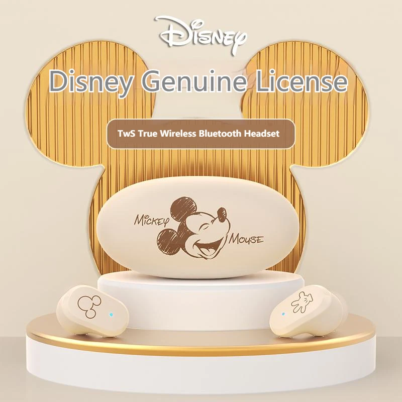 Disney-Écouteurs Bluetooth sans fil étanches, réduction du bruit, écouteurs vidéo de jeu, qualité sonore HIFI, écouteurs de sport, originaux