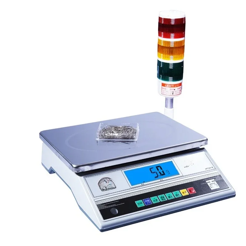 Quantitative upper and lower limit alarm industrial electronic scale, upper and lower limit table scale, gram scale RS232485