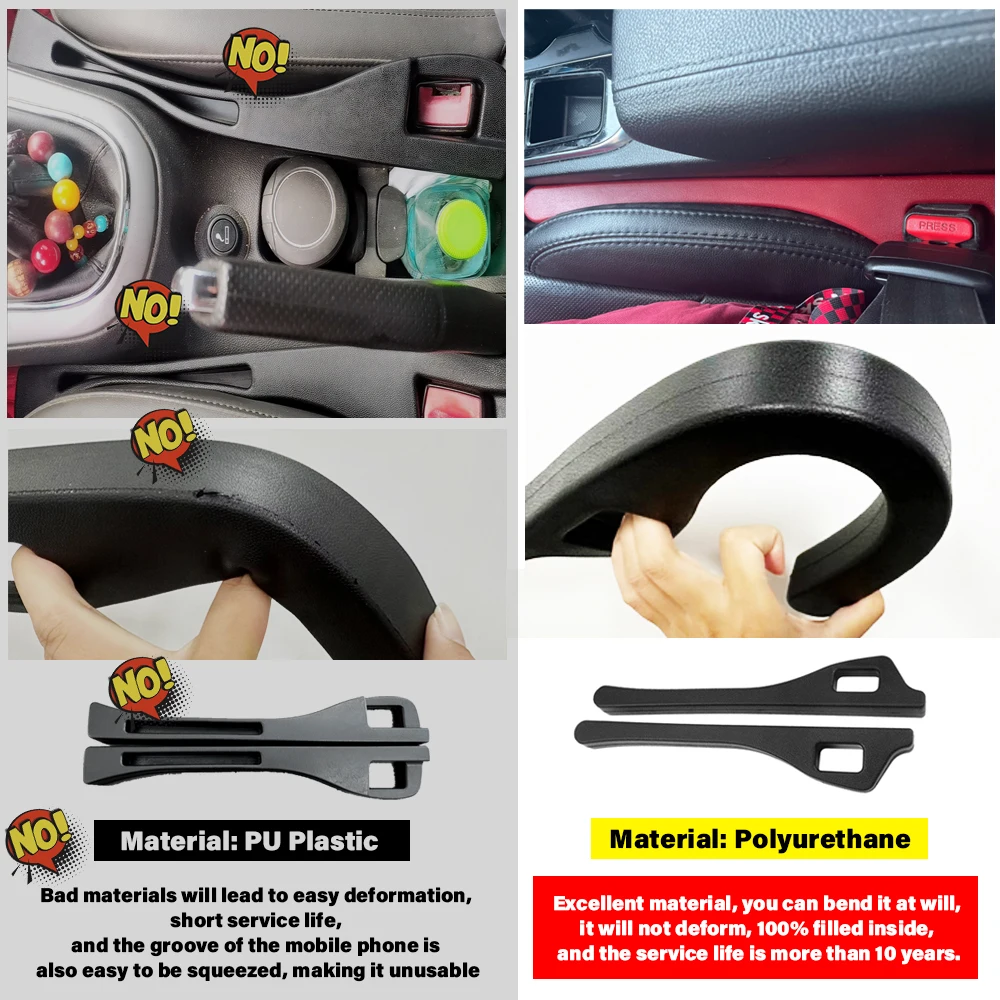 Car Seat Gap Filler Side Seam Plug Strip Leak-proof Filling Strip Car Styling Seat Gap Interior Universal Decoration Supplies