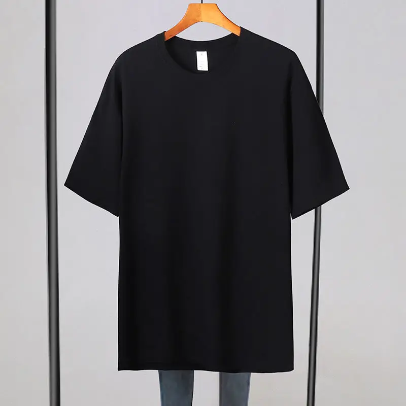 T-shirt surdimensionné Flash Diamond, vêtements de repassage, gros MM pur coton, haut à manches courtes pour femmes