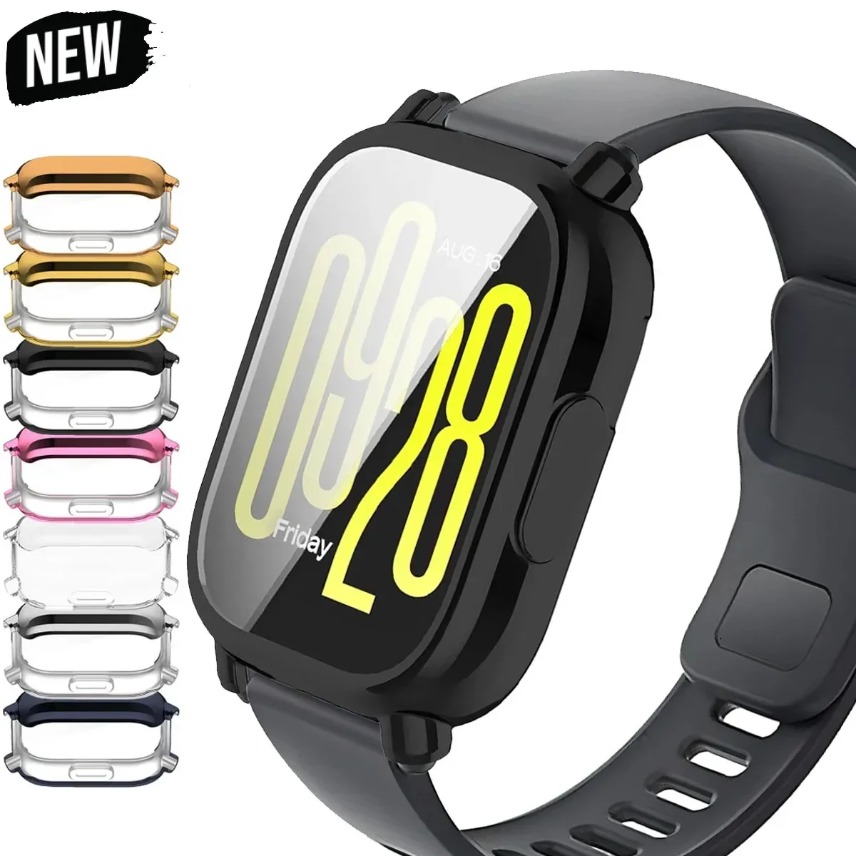 Soft TPU Protective Cover Case For Redmi Watch 5 Active Protector Shell Bumper Protective Cover For Redmi Watch5 Lite Accessores