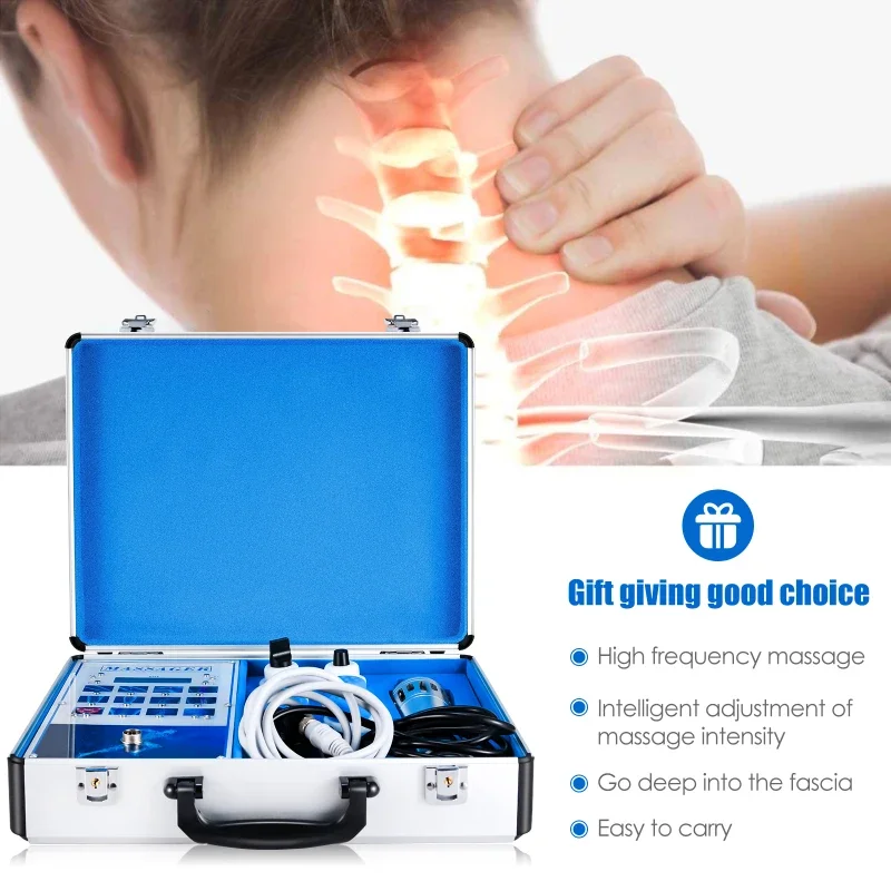 Shockwave Therapy Machine for ED Portable Extracorporeal Radial Shock Wave Therapy Muscle Massager with 7 Heads for Pain Relief