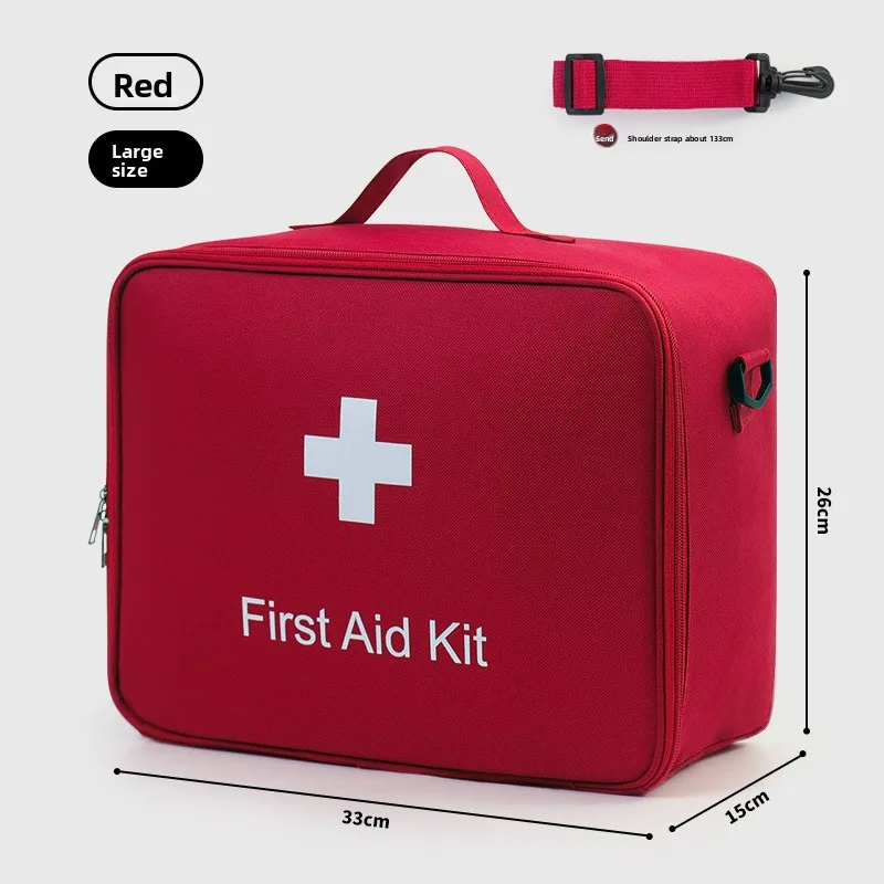 Custodia per medicinali di grande capacità Armadietto per medicinali domestico Kit medico portatile Borsa medica a tracolla Custodia per medicinali da esterno