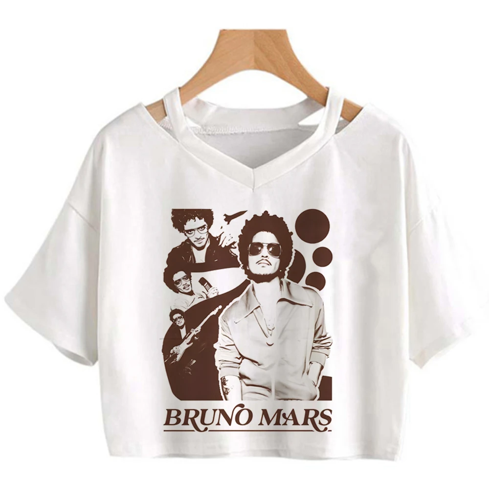 Bruno Mars the Romantic Tour Crop-Top Shoujo lustiges süßes koreanisches Mode-T-Shirt süße Szene Grunge – Detail 2