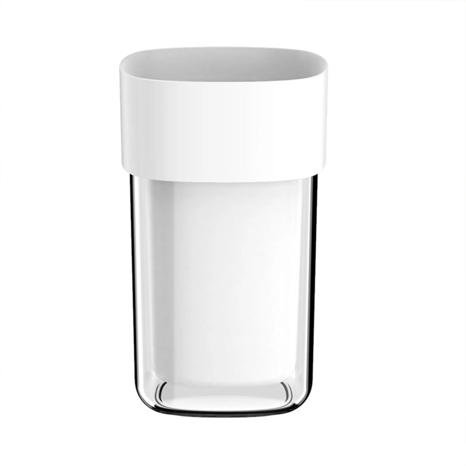 

1Pcs Premium Plastic Toothbrush Storage Cup Portable Travel Toothbrush Case Compact Wash Cup for Home Office Gym Bathroom Easy