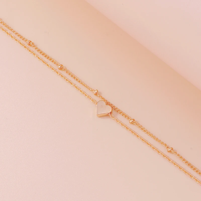 Aihua Neue Mode Einfache Herz Weibliche Fußkettchen Fuß Schmuck Bein Neue Fußkettchen Auf Fuß Ankle Armbänder Für Frauen Bein Kette Geschenke – Detail 4