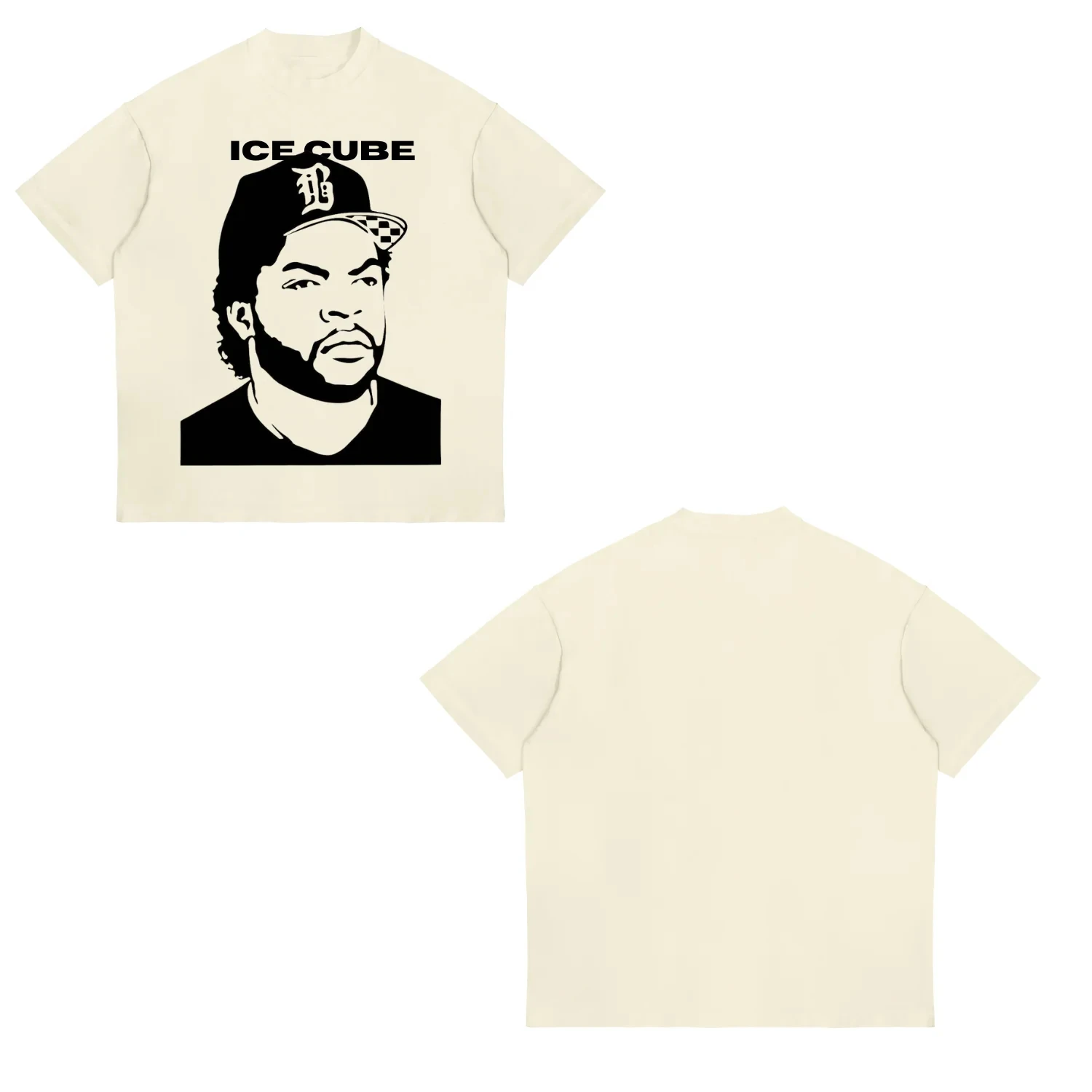 90s Rapper Ice Cube Amerikkka's Most Wanted T-shirt Mens Fashion Vintage Harajuku T Shirt 100% Cotton Casual Tee Shirt Oversized