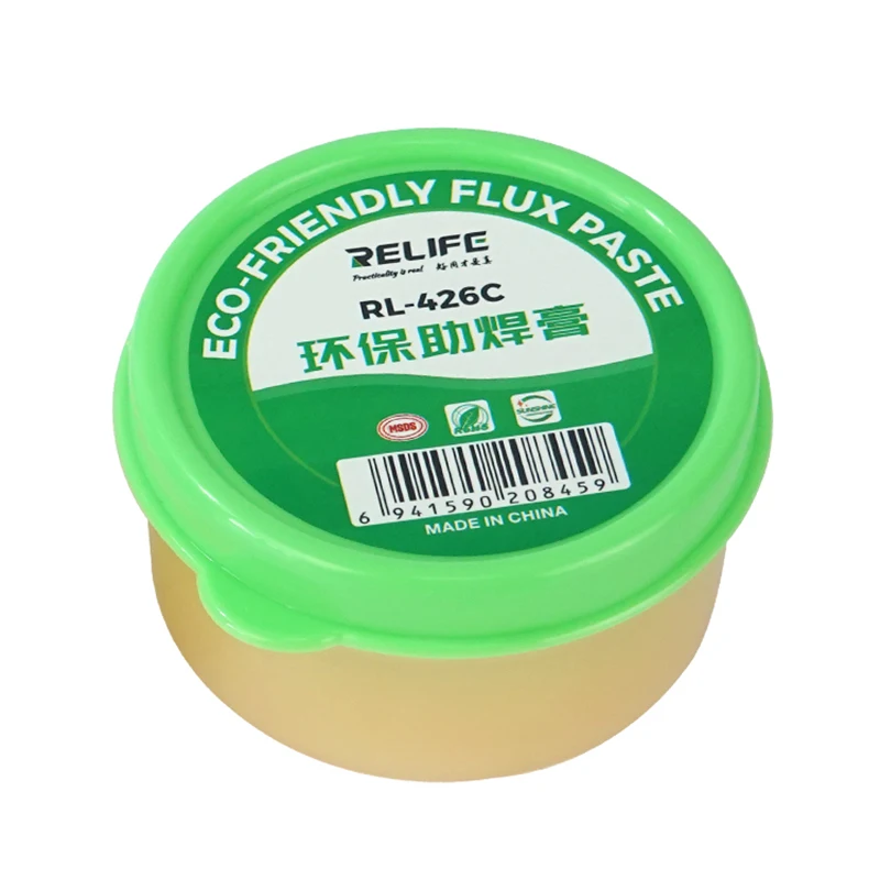 RELIFE RL-426A/B/C 30g 40g 80g عالية النقاء صديقة للبيئة لحام لصق لإصلاح المكونات الإلكترونية بغا رقاقة