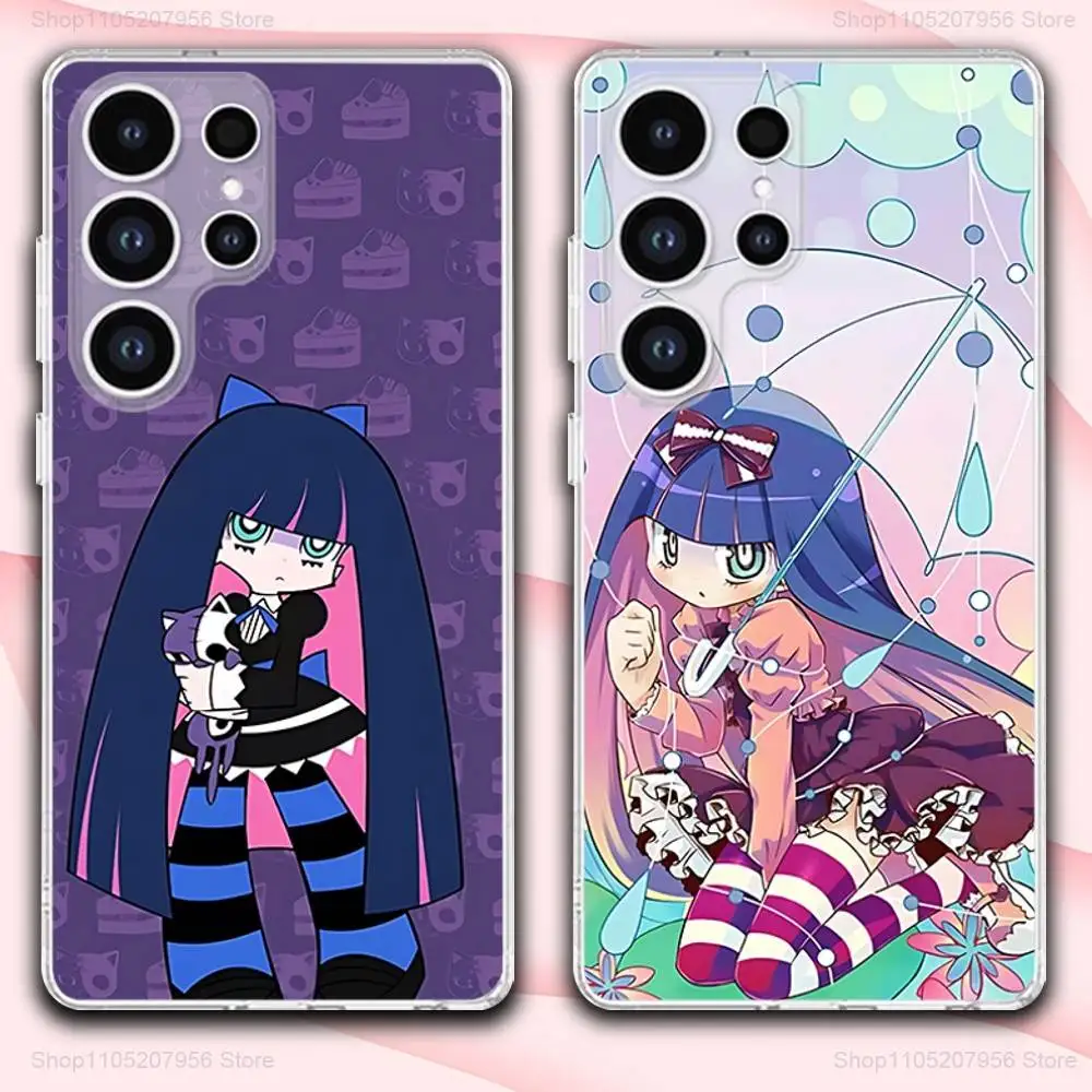 

P-Panty Anime Cute Stocking For Samsung A30,71,51,S9,10,20,Ultra,FE,Lite,S25,24,22,23,21,PIus,Transparent, Silicone Phone Case