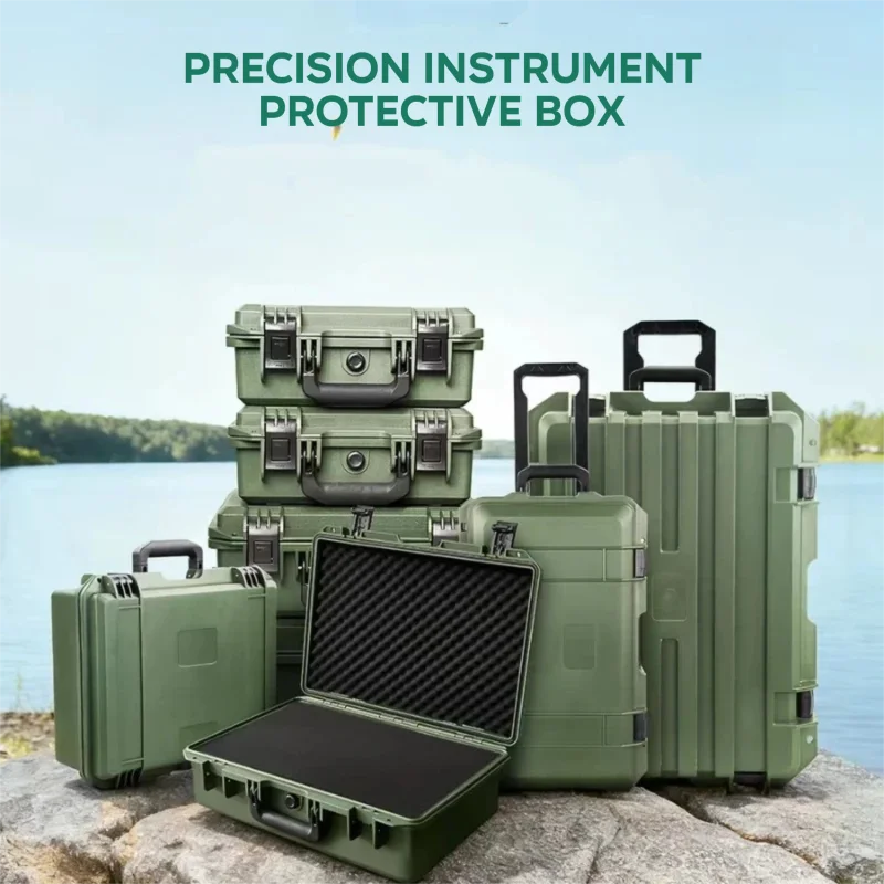 Professional Equipment Protection Box Military Green Tactical Box Waterproof UAV Camera Storage Box Multi-purpose Tool Boxes