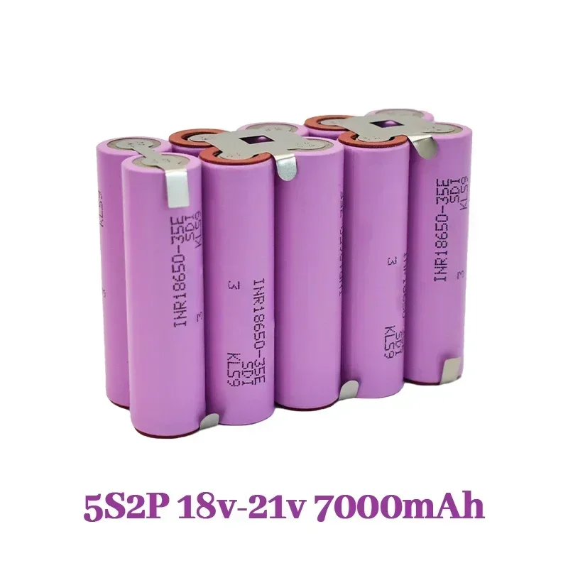 20A 18650 35E 3500mAh 7000mAh 3S 4S 5S 6S 8S 7.4V 12.6V 14.8V 18V 25.2V 29.6V for Screwdriver Batteries Weld Battery Pack