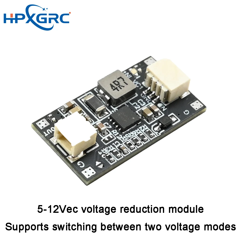 

HPXGRC 5V 12V BEC Power Module, 8.4V-28V Input Step Down for FPV Drone, with Solder Pad & Terminal Block