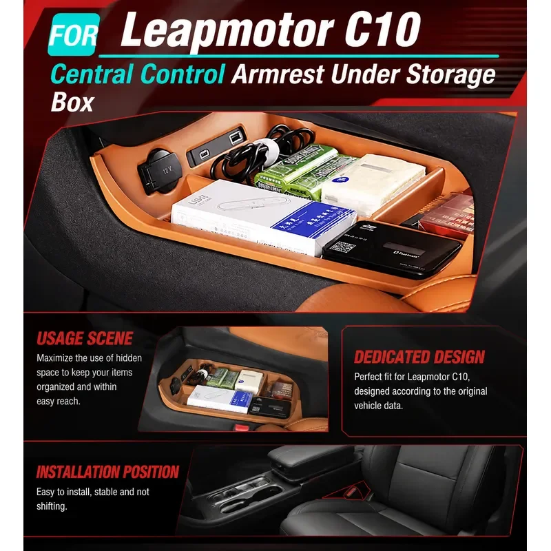 for-leapmotor-c10-center-console-armrest-storage-box-2024-2025-2026-lhd-interior-organizer-tray-accessories