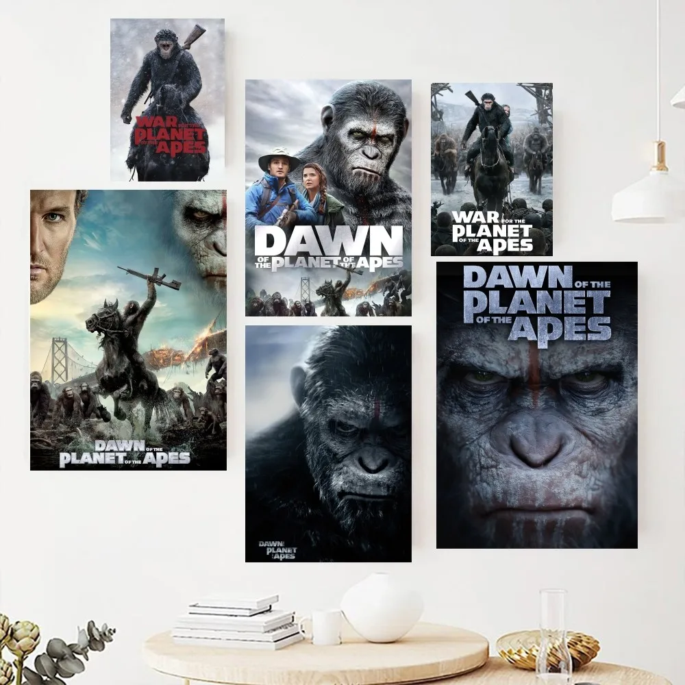 Movie Dawn of the Planet of the Apes  Poster Paintings on The Wall Picture for Living Room Interior Painting Room Decoration