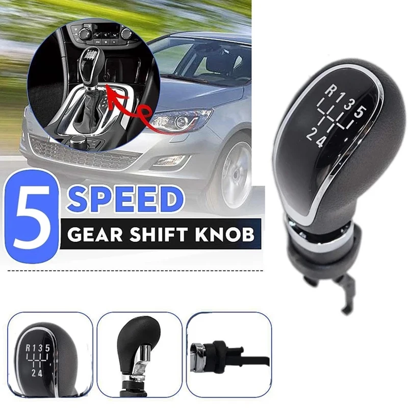 5 Speed MT Gear Shift Knob Head Shift Lever Stick for Opel Vauxhall Insignia a Astra J Mokka Corsa ASTRA Insignia