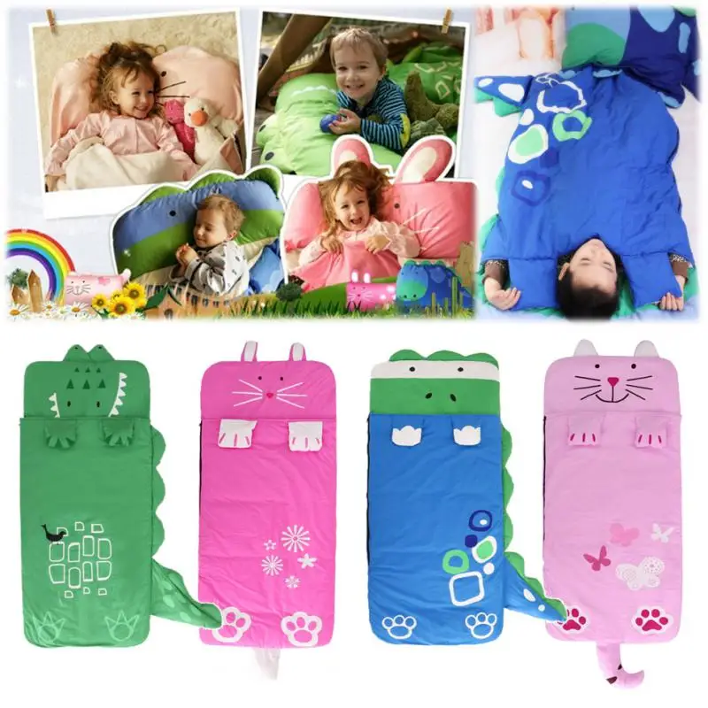 Kids Cartoon Sleeping Bag Envelope Winter Children's Blanket Sleepsacks Thick Warm Sleeping Bags Toddler Little Baby Sleep Sack