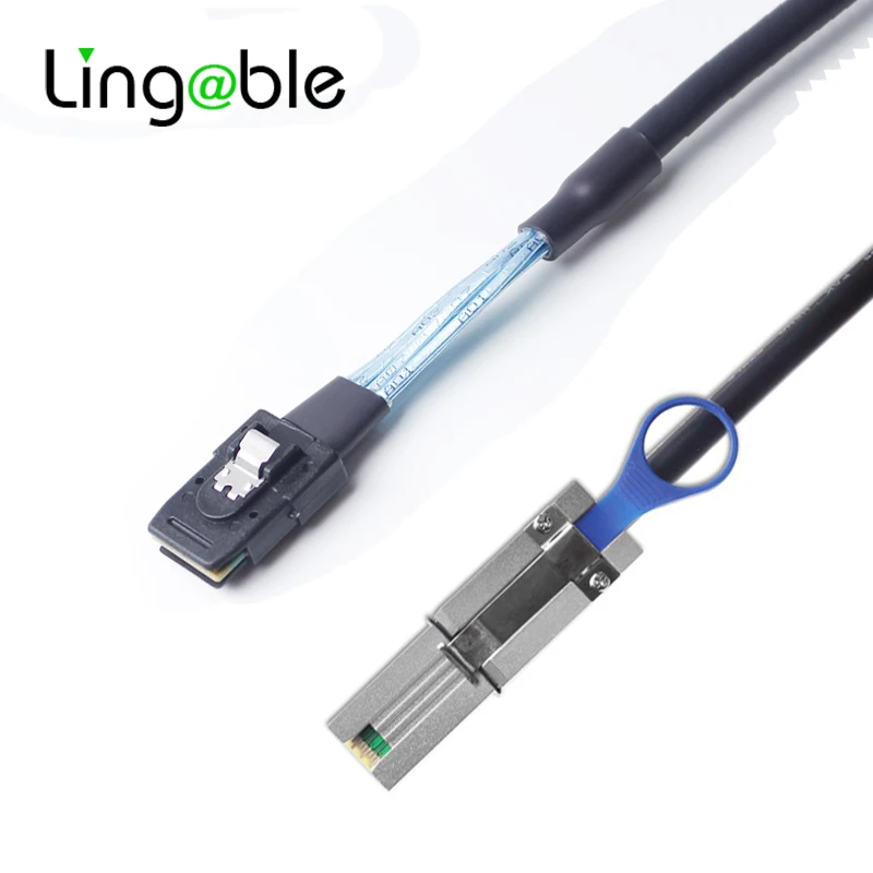

Lingable внешний мини-SAS 26-контактный (SFF-8088) штекер-внутренний кабель Mini SAS 36pin (SFF-8087) штекерный кабель 1 м
