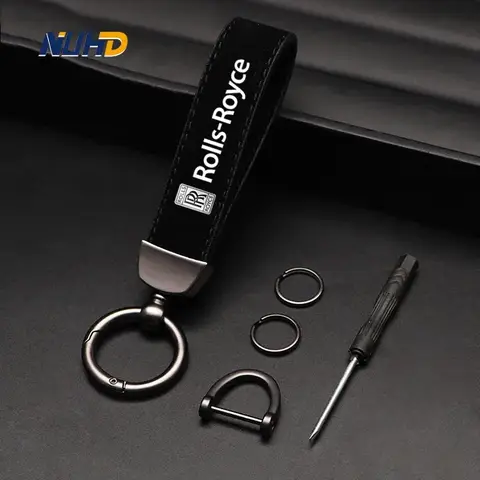롤스로이스 람보르기니 벤틀리 페라리 마이바흐 맥라렌 열쇠 고리 용 스웨이드 자동차 키 체인 금속 손실 방지 보호 장치 액세서리
