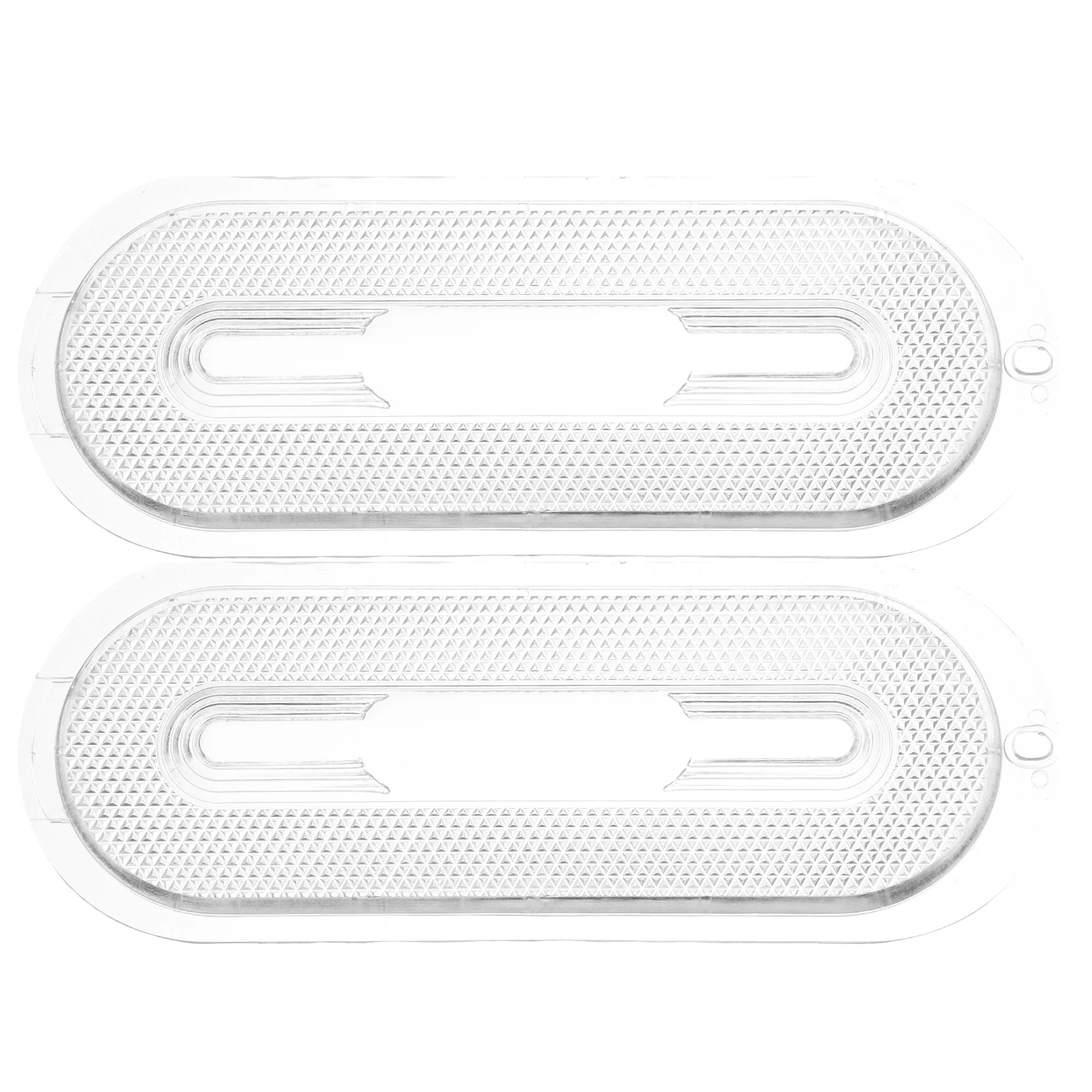

2pcs Vent Hood Lampshade Board Oval Shaped Range Hood Light Lens Shield Lighting Fixture Range Hood Lamp Accessories