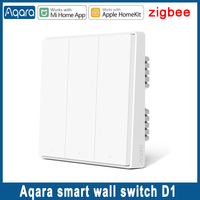 Aqara D1 Smart Wall Switch Zigbee 3.0 Wireless Key Light Switch Fire Wire With No Neutral Smart Home for Mi Home Apple Homekit