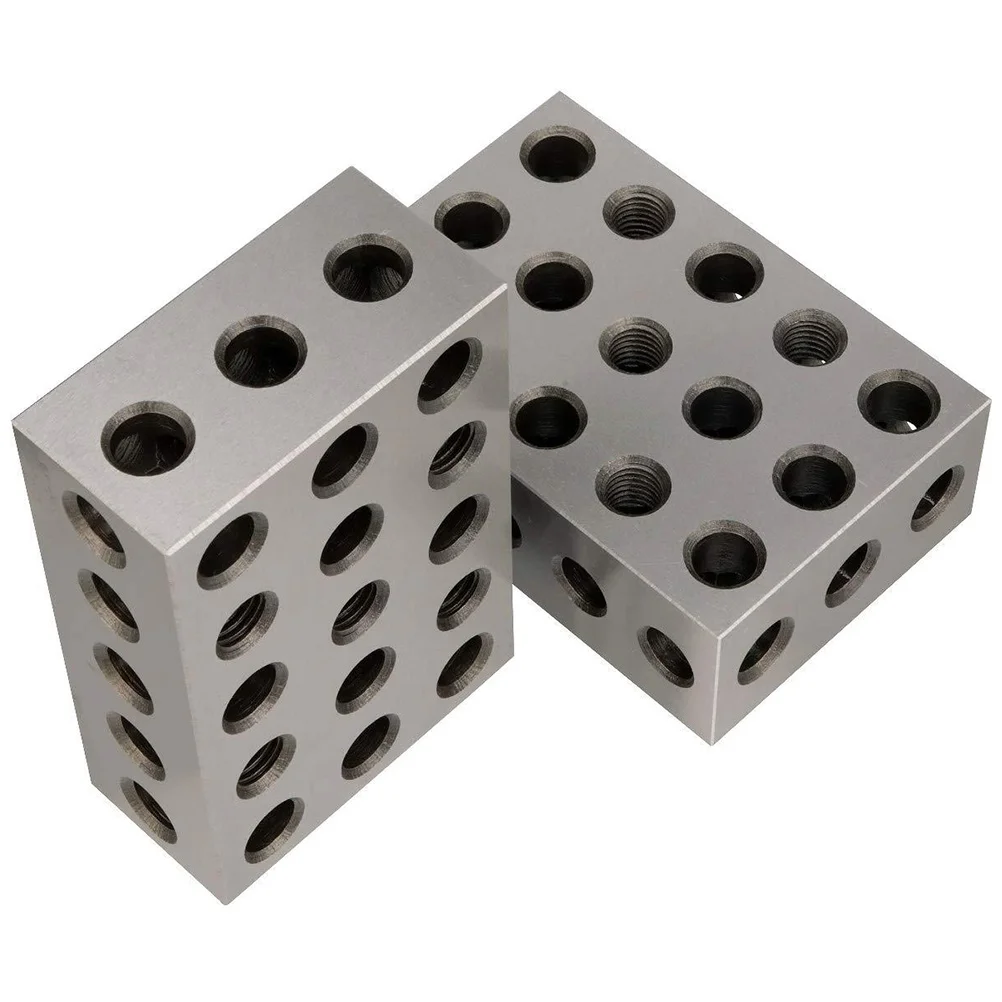 2 Pcs Parallel Spacer Precision Steel Block 1 3 Vise Contours Harden Blocks Tools for Mechanics