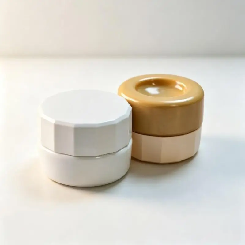 3/5/15g Empty Plastic Nail Art Cosmetic Square Containers Jar Face Cream Pot Nail Gel Powder Box Makeup Lotion Tool