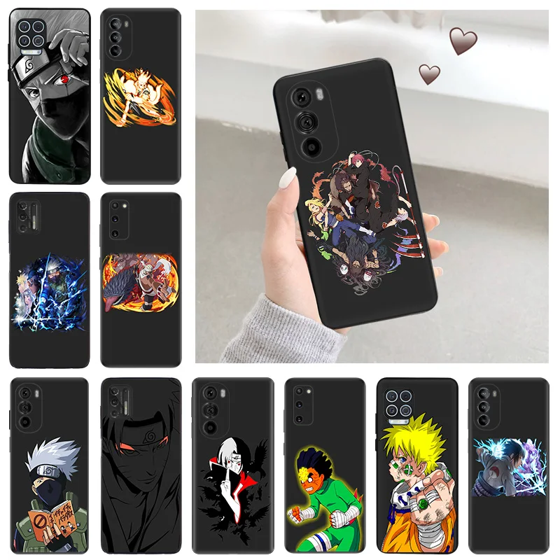 Silicone Soft Phone Case for Motorola G51 G9 G73 G30 G31 G50 G51 G60 G71 5G G22 G32 G52 G72 Anime N-Narutos Itachis Cover