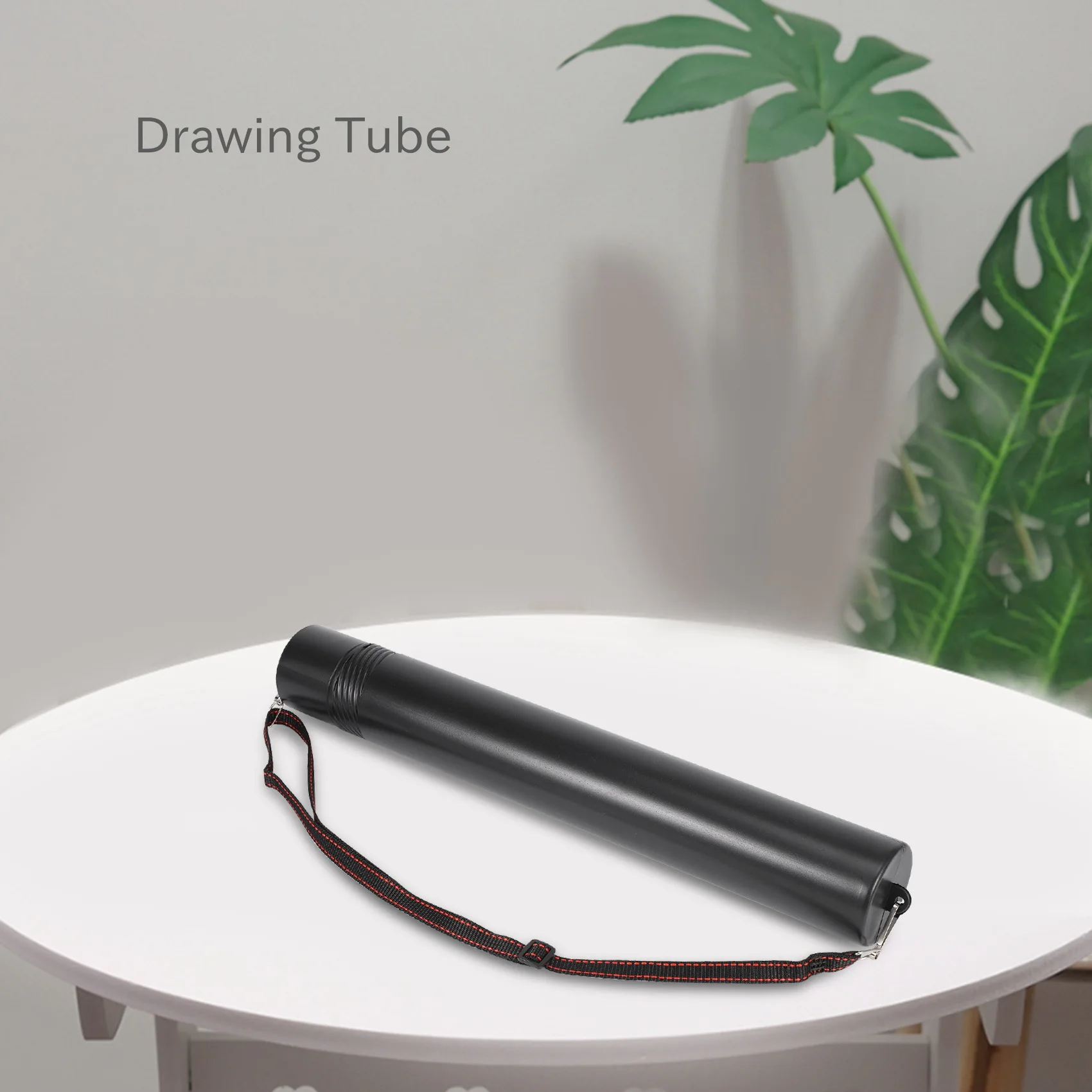 ADP-Black Plastic Drawing Picture Storage Tube Poster Scroll Holder
